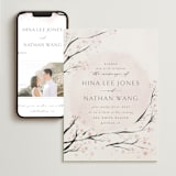 "Cherry Blossoms" - Wedding Website in Cherry Blossom by Stephanie Hawkes - Match Your Stationery