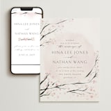 "Cherry Blossoms" - Wedding Website in Cherry Blossom by Stephanie Hawkes - Match Your Stationery