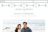 "AKARI" - Wedding Website in Wave by Melanie Kosuge - Desktop Design