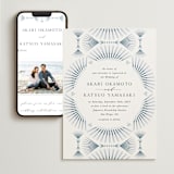 "AKARI" - Wedding Website in Wave by Melanie Kosuge - Match Your Stationery