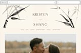 "Bambusa" - Wedding Website in Almond by Anastasia Makarova - Desktop Design