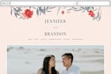 "Orient Garden" - Wedding Website in Saffron by Vera Lim - Desktop Design