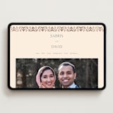 "Islamic Arch" - Wedding Website in Scarlet by Sabrin Deirani - Desktop Design