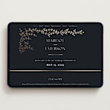 "Beautiful Chuppah" - Wedding Website in Midnight by Ana de Sousa - Desktop Design