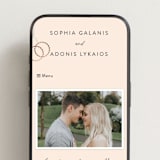 "Stefana" - Wedding Website in Linen by Maria Hilas-Louie - Mobile Layout
