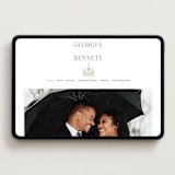 "City Center" - Wedding Website in Cotton by Erin L. Wilson - Desktop Design