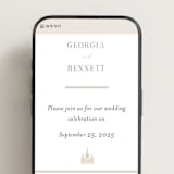 "City Center" - Wedding Website in Cotton by Erin L. Wilson - Mobile Layout