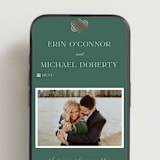 "Celtic Love Knot" - Wedding Website in Clover by Kerry Doyle - Mobile Layout