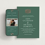 "Celtic Love Knot" - Wedding Website in Clover by Kerry Doyle - Match Your Stationery