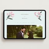 "Royal Wedding" - Wedding Website in Mint by Teju Reval - Desktop Design