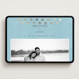 "Shraddha" - Wedding Website in Celestial by Deynaaz Daraei - Desktop Design