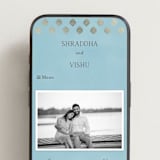 "Shraddha" - Wedding Website in Celestial by Deynaaz Daraei - Mobile Layout