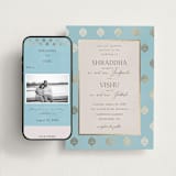 "Shraddha" - Wedding Website in Celestial by Deynaaz Daraei - Match Your Stationery