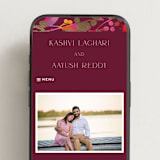 "Bright abstract" - Wedding Website in Sangria by Jessica Corliss - Mobile Layout