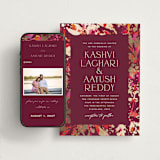 "Bright abstract" - Wedding Website in Sangria by Jessica Corliss - Match Your Stationery