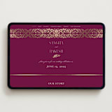 "Amber Palace" - Wedding Website in Garnet by Chris Griffith - Desktop Design