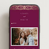 "Amber Palace" - Wedding Website in Garnet by Chris Griffith - Mobile Layout