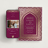 "Amber Palace" - Wedding Website in Garnet by Chris Griffith - Match Your Stationery