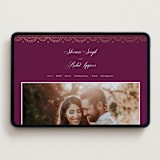 "Zardozi" - Wedding Website in Amethyst by Mansi Verma - Desktop Design