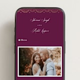 "Zardozi" - Wedding Website in Amethyst by Mansi Verma - Mobile Layout