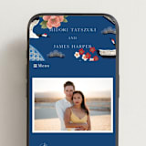 "kimono" - Wedding Website in Ocean by Elly - Mobile Layout