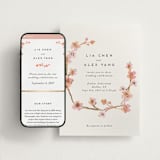 "Love Blossom" - Wedding Website in Blush by Petra Kern - Match Your Stationery