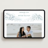 "waves" - Wedding Website in Aqua by Jessie Steury - Desktop Design