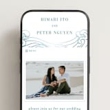 "waves" - Wedding Website in Aqua by Jessie Steury - Mobile Layout