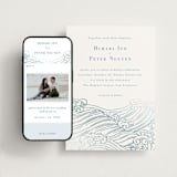 "waves" - Wedding Website in Aqua by Jessie Steury - Match Your Stationery