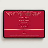 "Double Peony" - Wedding Website in Ruby by Janean Hinger - Desktop Design