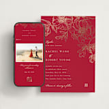 "Double Peony" - Wedding Website in Ruby by Janean Hinger - Match Your Stationery