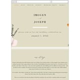 "Floral Splash" - Wedding Website in Wheat by Keen Peachy - Mobile Layout