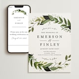 "Vines of Green" - Wedding Website in Fern by Susan Moyal - Match Your Stationery