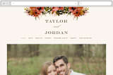 "Eden" - Wedding Website in Poinsettia by Lori Wemple - Desktop Design