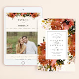 "Eden" - Wedding Website in Poinsettia by Lori Wemple - Match Your Stationery