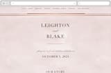 "Forever Elegant" - Wedding Website in Dusty Rose + Rose Gold by Hooray Creative - Desktop Design