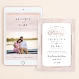 "Forever Elegant" - Wedding Website in Dusty Rose + Rose Gold by Hooray Creative - Match Your Stationery