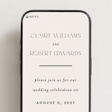 "Edge" - Wedding Website in Linen by Kelly Schmidt - Mobile Layout