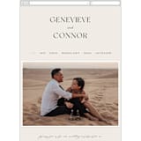 "Genevieve" - Wedding Website in Cream by Sandra Picco Design - Mobile Layout