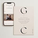 "Genevieve" - Wedding Website in Cream by Sandra Picco Design - Match Your Stationery