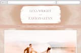"Magic Hour" - Wedding Website in Desert Rose by Hooray Creative - Desktop Design
