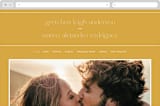 "goldfinch" - Wedding Website in Sunshine by Lindsay Stetson Thompson - Desktop Design