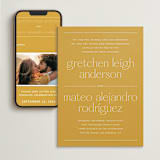 "goldfinch" - Wedding Website in Sunshine by Lindsay Stetson Thompson - Match Your Stationery