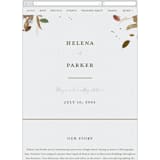 "Fall Flurry" - Wedding Website in Fall by Grace Kreinbrink - Mobile Layout