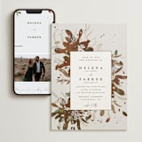 "Fall Flurry" - Wedding Website in Fall by Grace Kreinbrink - Match Your Stationery