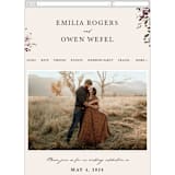 "iliya" - Wedding Website in Bordeaux by Itsy Belle Studio - Mobile Layout
