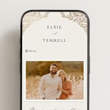 "Baroque" - Wedding Website in Cream by Jen Owens - Mobile Layout