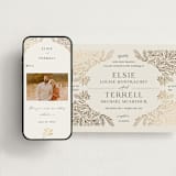 "Baroque" - Wedding Website in Cream by Jen Owens - Match Your Stationery