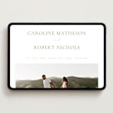 "London" - Wedding Website in Brass by Kelly Schmidt - Desktop Design