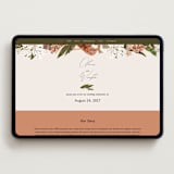 "Delicate" - Wedding Website in Terracotta by Susan Moyal - Desktop Design